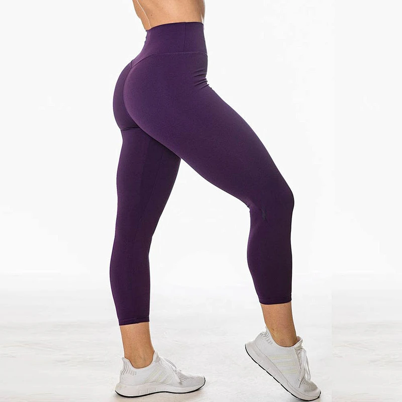 Seamless Leggings Compression Yoga Pants Womens Capri Pants