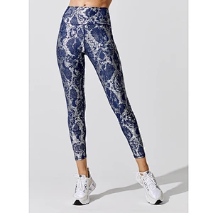 Slimming Fitness Leggings Custom Design Yoga Pants Gold Blocking