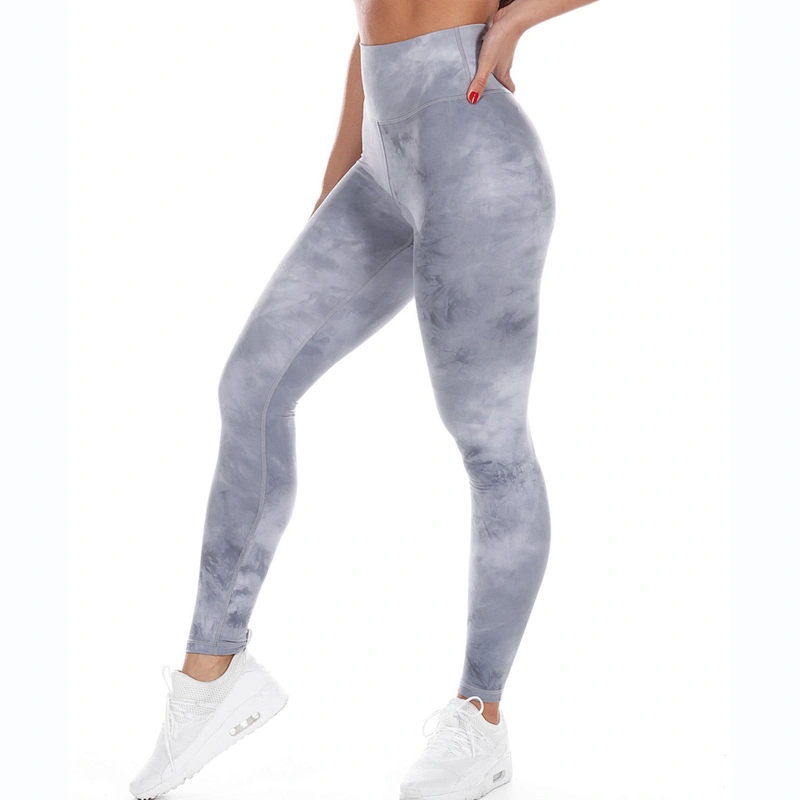 Girls Gym Active Wear Tights Tie Dye Slimming Fitness Leggings Women