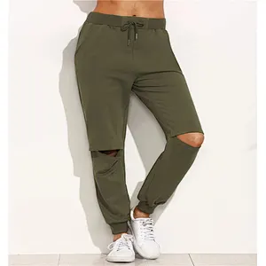 Women Custom Fashion Fitness Gym Running Ripped Jogger