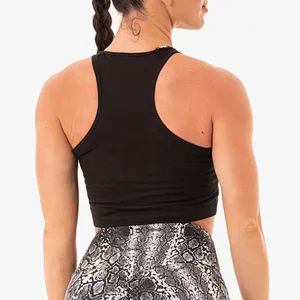 Custom Plain Tank Top Sport Sexy Crop Tops Shirts For Women