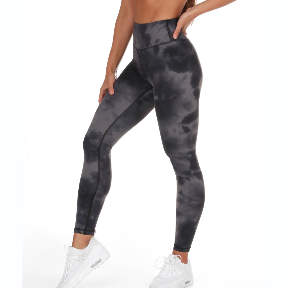 Girls Gym Active Wear Tights Tie Dye Slimming Fitness Leggings Women