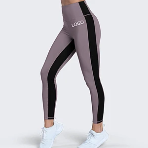 Custom Contrast Colored Leggings Wholesale Ladies Compression Yoga Pants
