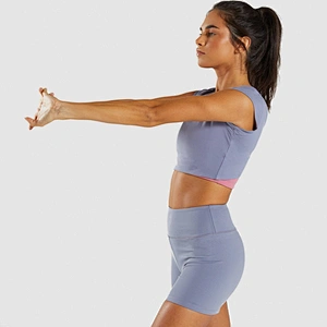 Custom Sport Ladies Gym Fitness Active Wear High Waisted Leggings 2 Piece Yoga Set