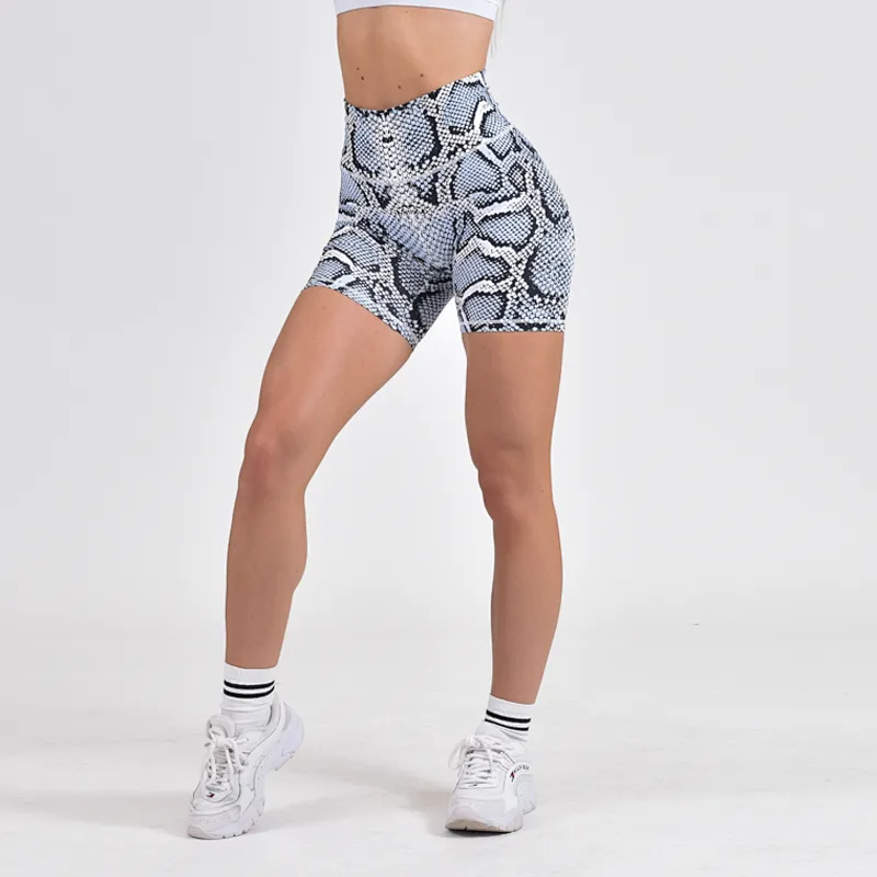 Polyester Spandex Gym Shorts Sublimated Fitness Shorts For Women