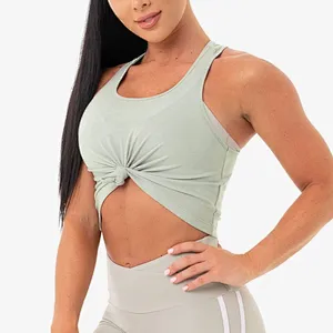 Cotton Active Gym Wear Sexy Girls Wearing Workout Sport Crop Tops Wholesale
