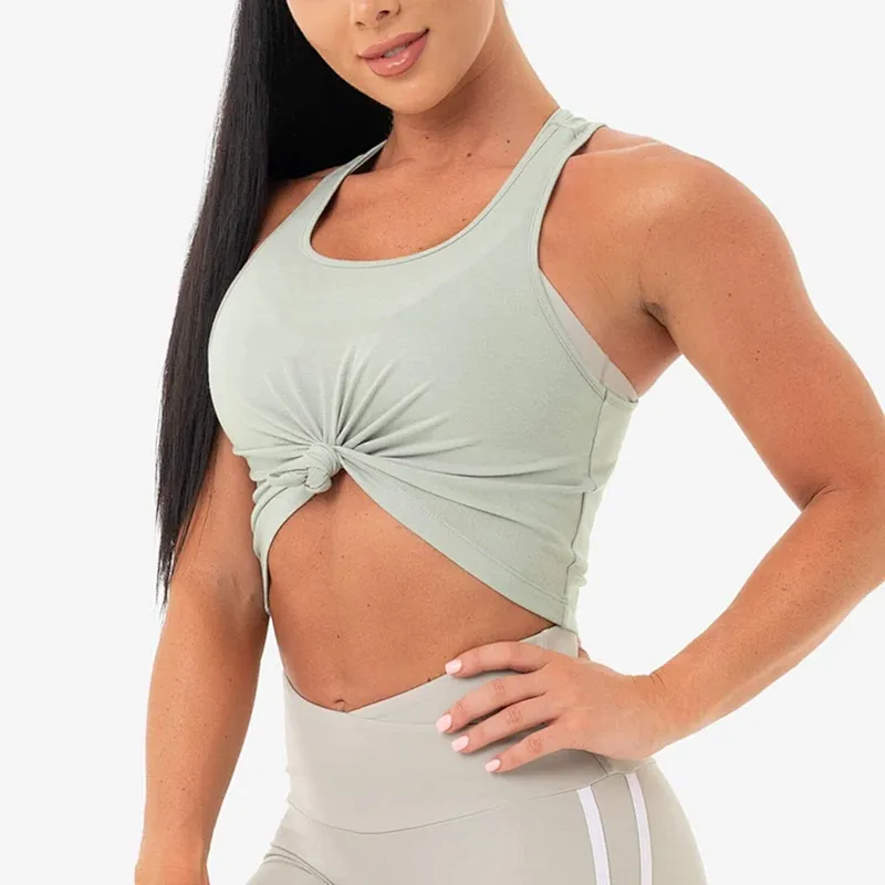 Cotton Active Gym Wear Sexy Girls Wearing Workout Sport Crop Tops Wholesale