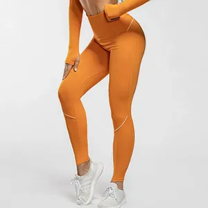 Active Wear Custom Logo Printed Leggings Women anticellulite booty Scrunch Butt Legging