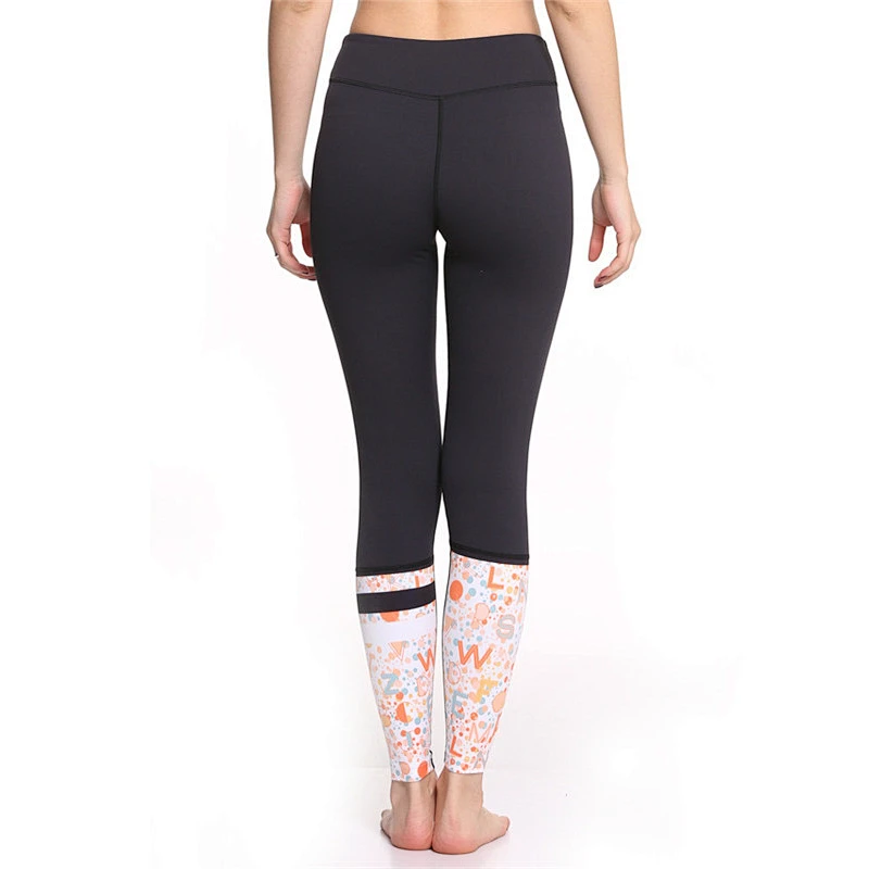 Custom Design Womens Gym Leggings Customize Contrast Color