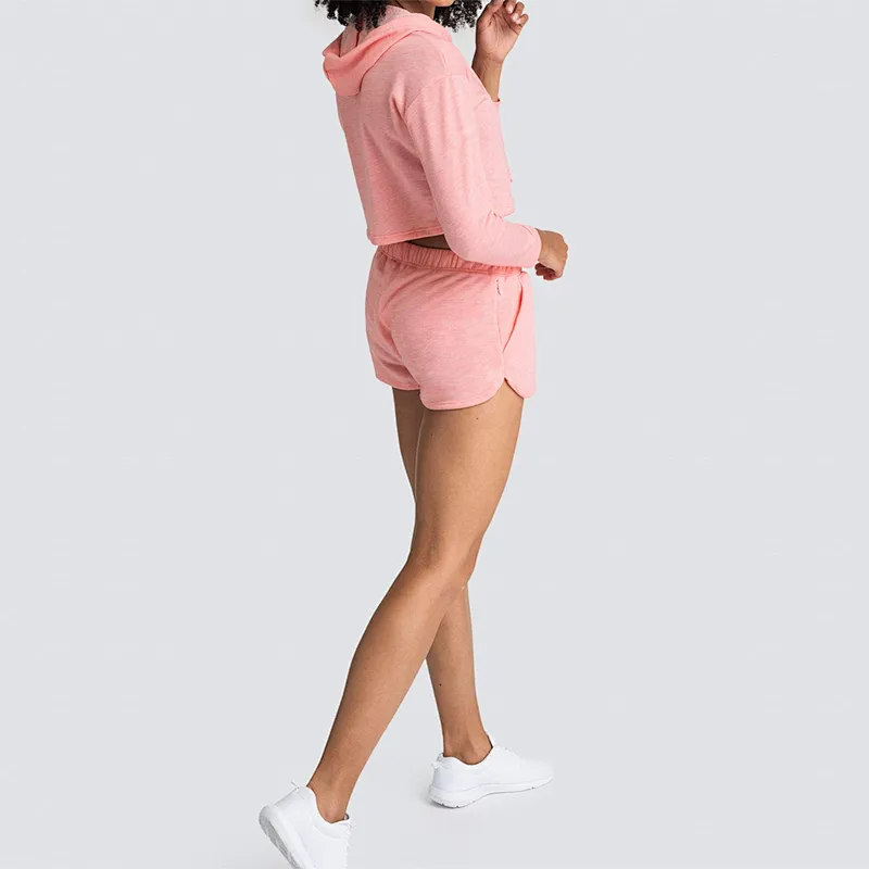 Custom Women Pullover Hoodie Gym Cotton Running Cropped Hoodies