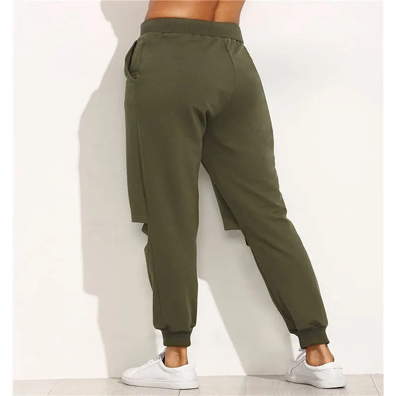 Women Custom Fashion Fitness Gym Running Ripped Jogger