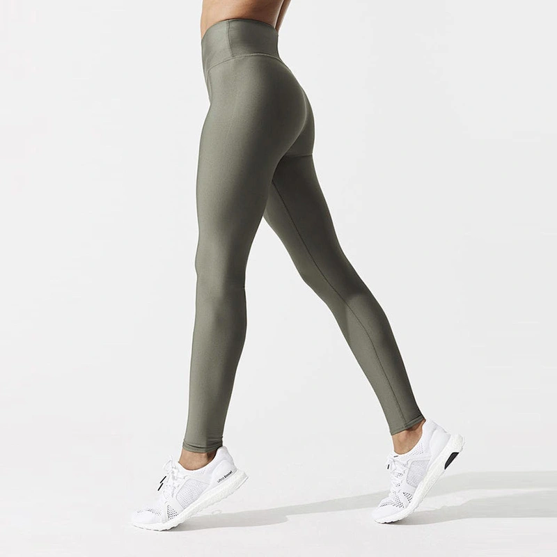 Ladies High Waisted Yoga Pants Spandex Tummy Control Fitness Gym Tights Custom Print Leggings for Women