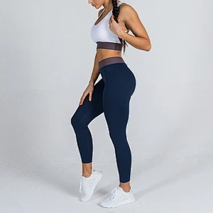 High Waisted Workout Leggings Active Wear 2pcs Yoga Set Women