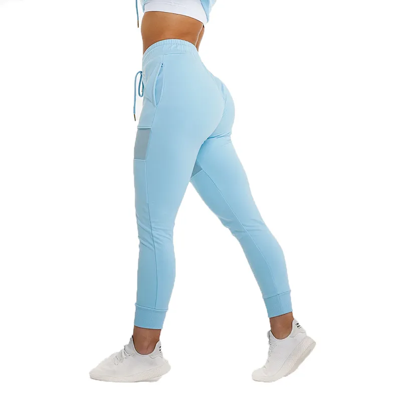 Custom Women Slim Fit Running Gym Active Mesh Jogger
