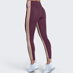 Custom Contrast Colored Leggings Wholesale Ladies Compression Yoga Pants