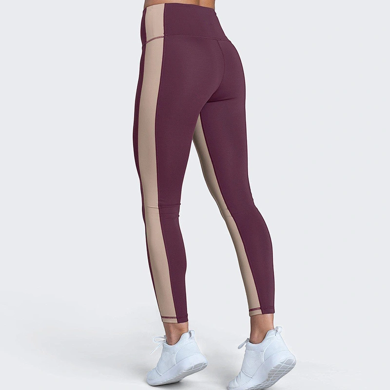 Custom Contrast Colored Leggings Wholesale Ladies Compression Yoga Pants
