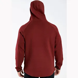 New Design Pullover Plain Blank Terry Gym Training Hoodie For Men