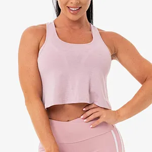 Cotton Active Gym Wear Sexy Girls Wearing Workout Sport Crop Tops Wholesale