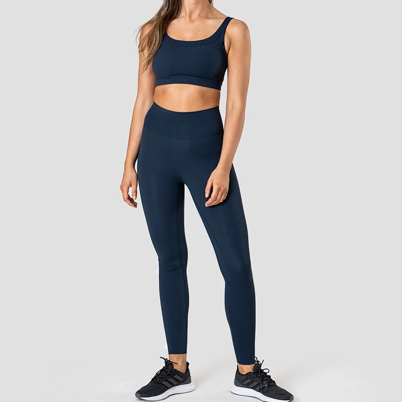 Women High Waist Fitness Workout Clothing Two Piece Yoga Sets Bra Leggings Yoga Set