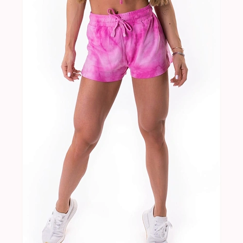 Tie Dye Womens Shorts Gym Shorts Cotton Spandex Shorts For Ladies