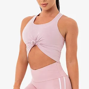 Cotton Active Gym Wear Sexy Girls Wearing Workout Sport Crop Tops Wholesale