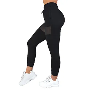 Custom Women Slim Fit Running Gym Active Mesh Jogger