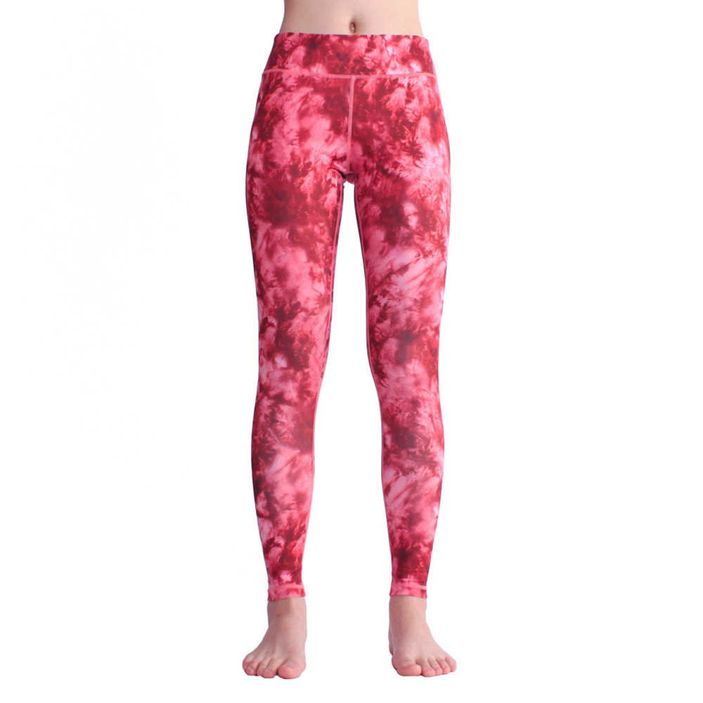 Girls Tie Dye Slimming Fitness Leggings Recycled Fabric Yoga Pants