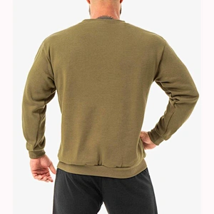 Custom Wholesale oversized Gym Crew Neck Sweat Shirts Men Crewneck Sweatshirt