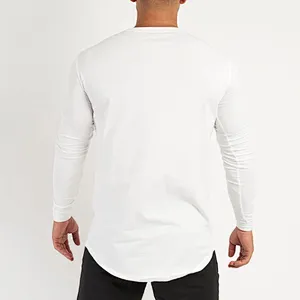 Custom Mens Muscle Fit Workout Gym Long Sleeve T-shirts