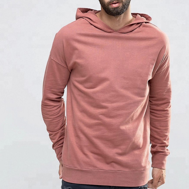 Unisex 100%Cotton Quality Blank Pink Hoodie FCasual Men Fleece Sweatshirt Pullover Hoodies