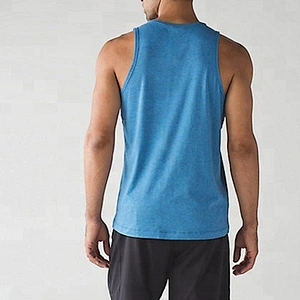 Men Workout Casual Tank Top Gym Fitness Bodybuilding Blue O Neck Quick Dry Tank Top