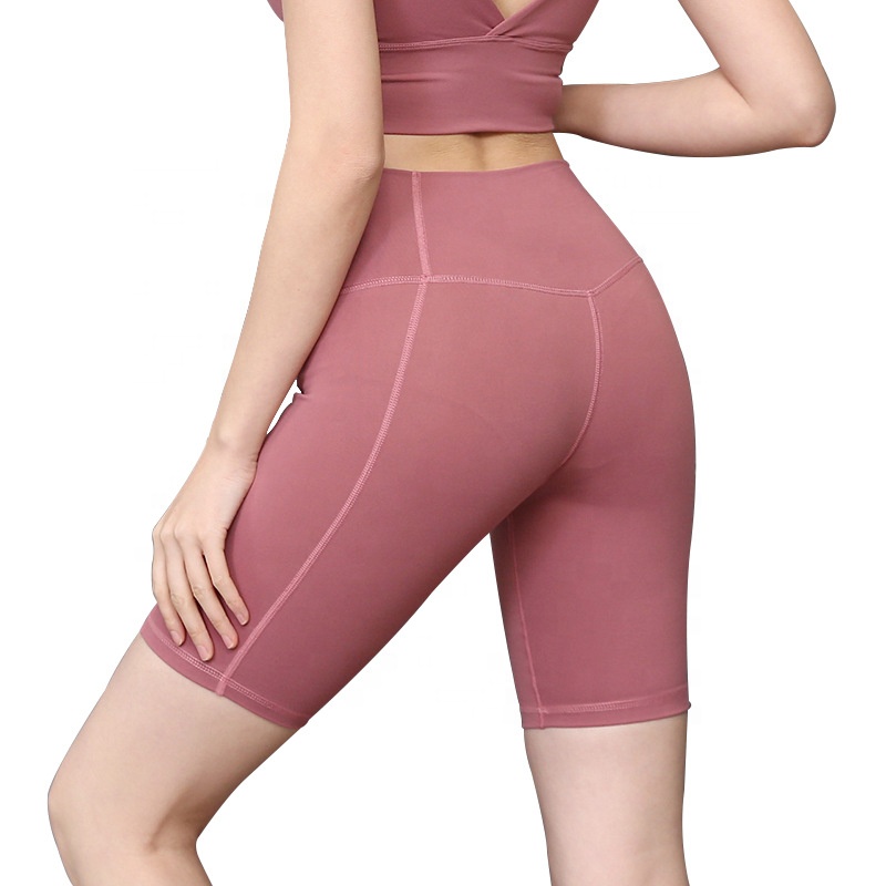 Wholesale Custom High Waist Biker Shorts Compression Shorts For Women