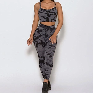Women Active Wear Set Sport Bra+ High Waist Workout Leggings Yoga Set