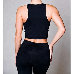 Compression Yoga Crop Top Fitness Apparel Crop Tank Top For Women