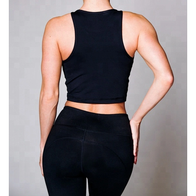 Compression Yoga Crop Top Fitness Apparel Crop Tank Top For Women