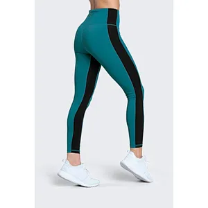 Custom Contrast Colored Leggings Wholesale Ladies Compression Yoga Pants