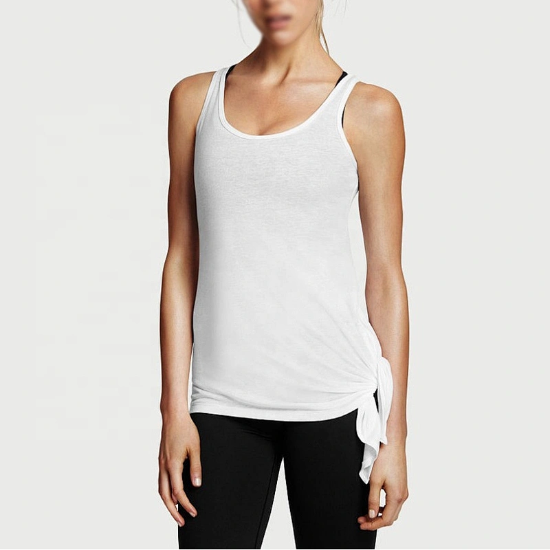 Customized Plain Tank Top Crossing Back Exercise Tank Top Shirts