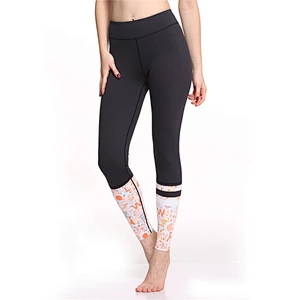 Custom Design Womens Gym Leggings Customize Contrast Color