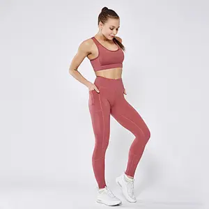 OEM Yoga Pants and High Impact Sports Bra Wholesale Women Yoga Set