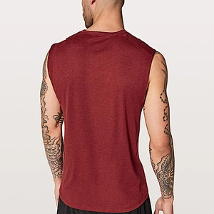 Wholesale Custom Men Crew Neck Muscle Singlet Bodybuilding Gym Running Fitness Tank Top