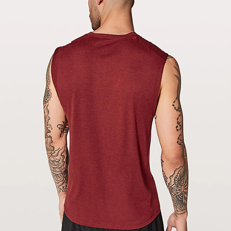 Wholesale Custom Men Crew Neck Muscle Singlet Bodybuilding Gym Running Fitness Tank Top