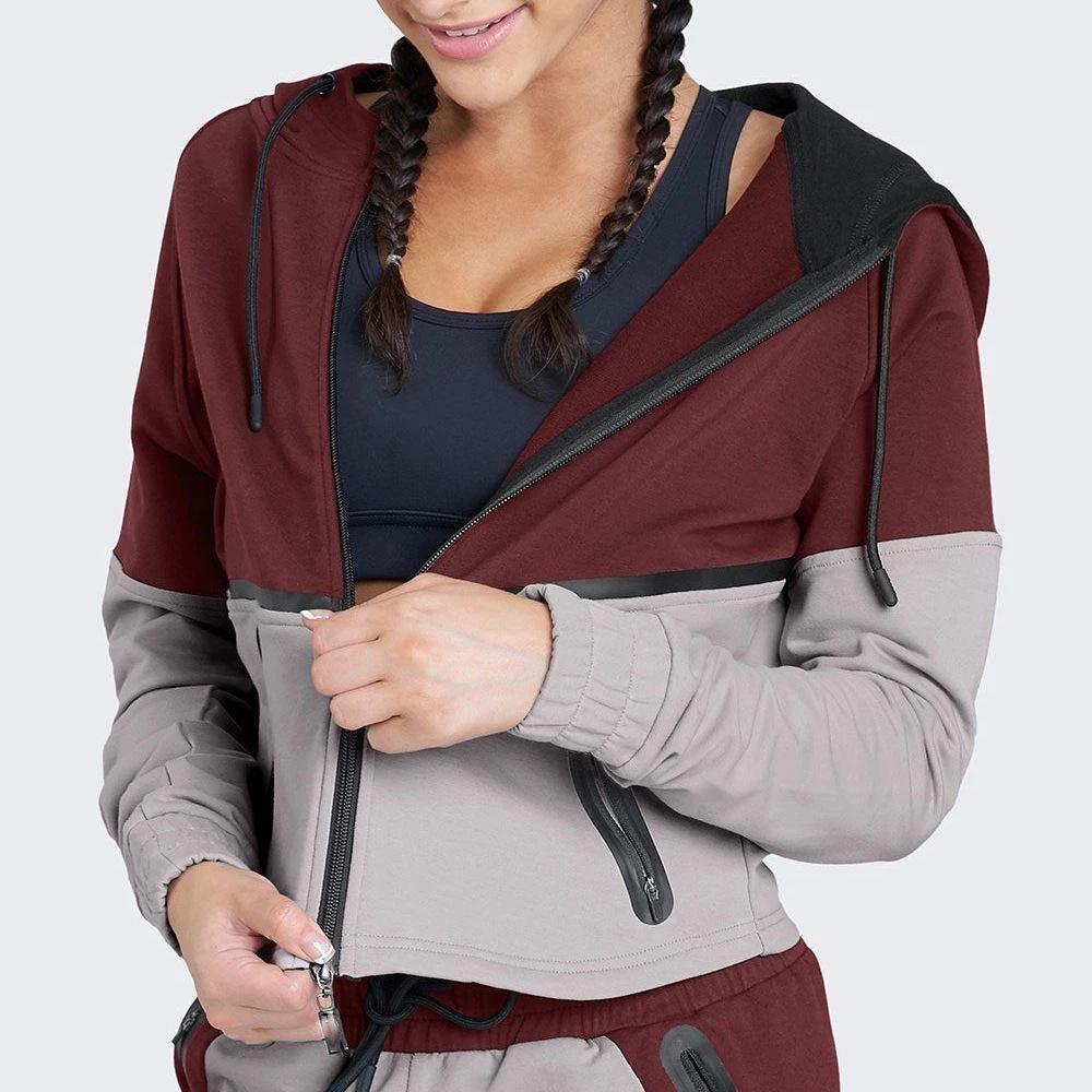 Custom Women Oversized Plain Full Zip Hoodies