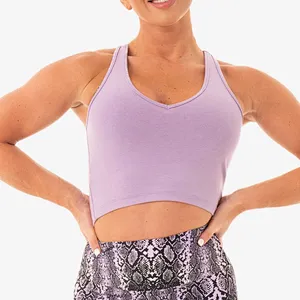 Custom Plain Tank Top Sport Sexy Crop Tops Shirts For Women