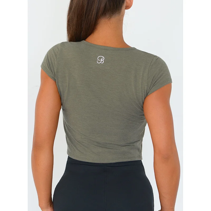 Ladies Crop Top Shirts Fitted Crop Top Customized Design Colors