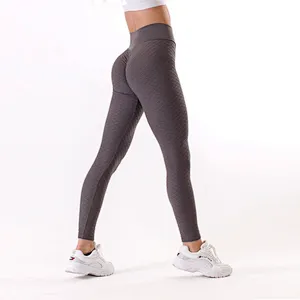 Custom Logo Printed High Waisted Compression Gym Fitness Yoga Pants