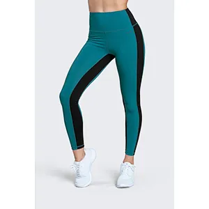 Custom Contrast Colored Leggings Wholesale Ladies Compression Yoga Pants
