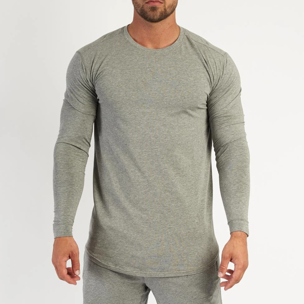 Mens Dri Fit Workout Gym Shirts Top Long Sleeve