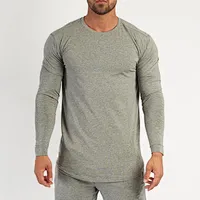 Mens Dri Fit Workout Gym Shirts Top Long Sleeve