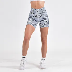 Polyester Spandex Gym Shorts Sublimated Fitness Shorts For Women