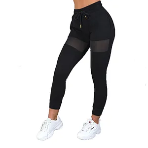 Custom Women Slim Fit Running Gym Active Mesh Jogger